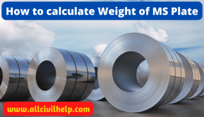 How to calculate Weight of MS plate