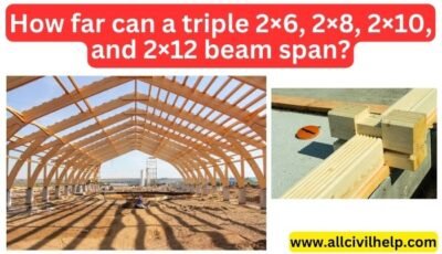 How far can a triple 2×6, 2×8, 2×10, and 2×12 beam span