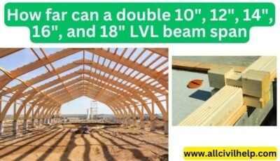 How far can a double 10" LVL beam span