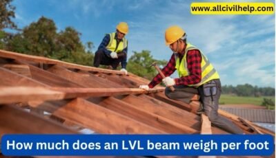 How much does an LVL beam weigh per foot
