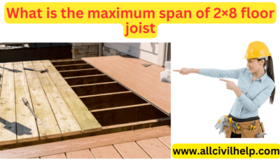 What is the maximum span of 2×8 floor joist