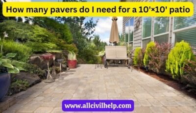 How many pavers do I need for a 10'×10' patio